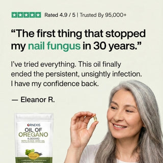 ORNEXIS OREGANO & BLACK SEED OIL - ELIMINATES NAIL FUNGUS - Ornexis