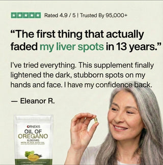 ORNEXIS OREGANO & BLACK SEED OIL - ELIMINATES LIVER SPOTS