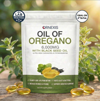 ORNEXIS OREGANO & BLACK SEED OIL - BREAKS THE UNDER-BREAST IRRITATION CYCLE