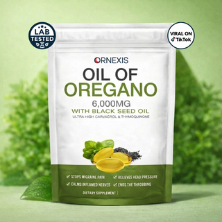 ORNEXIS OREGANO & BLACK SEED OIL - ELIMINATES MIGRAINE